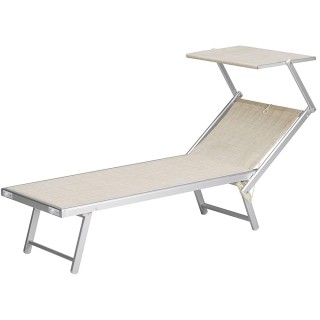 BAKAJI  Πτυσσόμενη Ξαπλώστρα Αλουμινίου LIDO Παραλίας Κήπου ΕΚΡΟΥ 1...