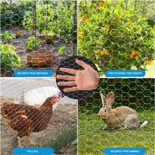 BAKAJI Γαλβανισμένο Μεταλλικό Πλέγμα Εξαγωνικό 40 εκ x 6 μμ Περίφρ... BAKAJI Γαλβανισμένο Μεταλλικό Πλέγμα Εξαγωνικό 40 εκ x 6 μμ Περίφρ...