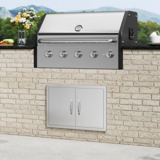 Πόρτα BBQ VEVOR 711x482 mm Ανοξείδωτη Διπλή Εξωτερική Πόρτα Κουζίνα... Πόρτα BBQ VEVOR 711x482 mm Ανοξείδωτη Διπλή Εξωτερική Πόρτα Κουζίνα...