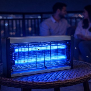 BAKAJI Λάμπα LED Αντι-Κουνουπικά και Εντομοκτόνα για Εξωτερικούς Χώ...