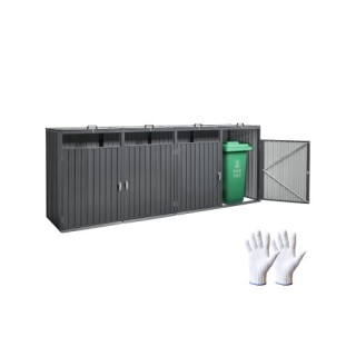 VEVOR Αποθήκη Κάδων Απορριμμάτων 4 x 200 Λίτρα LJTCCXDXG424YO8F0V0 VEVOR Αποθήκη Κάδων Απορριμμάτων 4 x 200 Λίτρα LJTCCXDXG424YO8F0V0