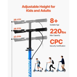 VEVOR Σκούτερ για Παιδιά 8 ετών και άνω Αναδιπλούμενο και Ρυθμιζόμε... VEVOR Σκούτερ για Παιδιά 8 ετών και άνω Αναδιπλούμενο και Ρυθμιζόμε...