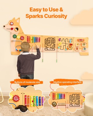 Πίνακας Δραστηριοτήτων Τοίχου Puppy με 12 Δραστηριότητες – Montesso...