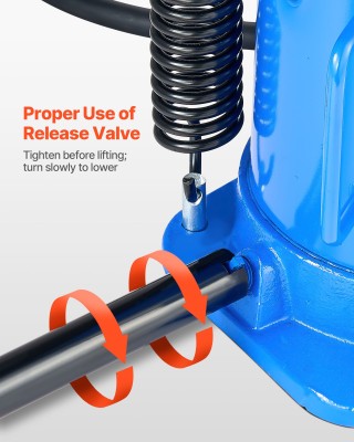 VEVOR Υδραυλικός Γρύλος Μπουκαλιού Αέρος 32 Τόνων για Οχήματα QDPSQ...