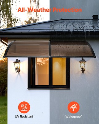 VEVOR Κουβούκλιο Εισόδου Πόρτας 38 x 78 ιν., Μεταλλική Βάση, Πολυκα...