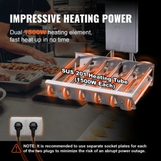 VEVOR Επαγγελματική Ηλεκτρική Φριτέζα Πάγκου με Διπλές Δεξαμενές 60... VEVOR Επαγγελματική Ηλεκτρική Φριτέζα Πάγκου με Διπλές Δεξαμενές 60...