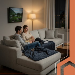 Ruhhy Ηλεκτρική Κουβέρτα Διπλή 180x130cm με 6 Λειτουργίες και Τηλεχ...