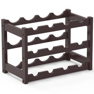 BAKAJI Ξύλινη Κάβα Κρασιών από Μπαμπού Καρυδιάς με 12 Θέσεις Μπαρ ... BAKAJI Ξύλινη Κάβα Κρασιών από Μπαμπού Καρυδιάς με 12 Θέσεις Μπαρ ...