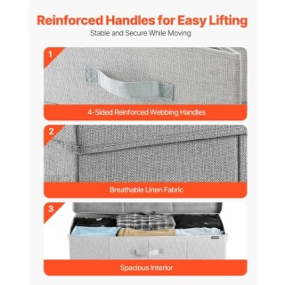 VEVOR 48L Πτυσσόμενο Κουτί Αποθήκευσης Ρούχων κάτω από το Κρεβάτι -... VEVOR 48L Πτυσσόμενο Κουτί Αποθήκευσης Ρούχων κάτω από το Κρεβάτι -...