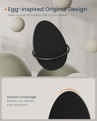 SONGMICS Ανθεκτικές Κρεμάστρες Αυγοειδούς Σχεδίου από Ατσάλι σε Μαύ... SONGMICS Ανθεκτικές Κρεμάστρες Αυγοειδούς Σχεδίου από Ατσάλι σε Μαύ...