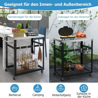 Costway Υψηλής Ποιότητας Εξωτερικό Καρότσι από Ανοξείδωτο Ατσάλι γ... Costway Υψηλής Ποιότητας Εξωτερικό Καρότσι από Ανοξείδωτο Ατσάλι γ...