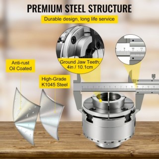 VEVOR Τόρνος Ξύλου 4 με 4 Σιαγόνες και Αξεσουάρ KP4CNWSCTZ0000001V0 VEVOR Τόρνος Ξύλου 4 με 4 Σιαγόνες και Αξεσουάρ KP4CNWSCTZ0000001V0