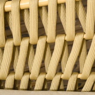 Εξωτερικό σαλόνι με 2θέσιο καναπέ, 2 πολυθρόνες με μαξιλάρια και γυ...