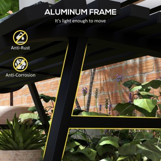 Outsunny 2θέσιος πάγκος αλουμινίου εξωτερικού χώρου με πηχάκια, 123... Outsunny 2θέσιος πάγκος αλουμινίου εξωτερικού χώρου με πηχάκια, 123...