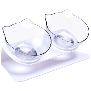 BAKAJI  Μπολ για Γάτες και Σκύλους 2 σε 1 με Υποστήριξη Ανασηκωμένη...