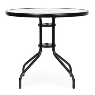 MULTIGARDEN Στρογγυλό τραπέζι κήπου 80 εκ. για βεράντα, κήπο ή μπαλ...