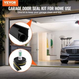 VEVOR Κιτ Σφραγίδας Πόρτας Γκαράζ 16 FT Αδιάβροχο PVC MFTMXBT2J16FY...