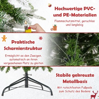 Costway 225 εκ. Ύψος Φωτιζόμενο Χιονισμένο Χριστουγεννιάτικο Δέντρο... Costway 225 εκ. Ύψος Φωτιζόμενο Χιονισμένο Χριστουγεννιάτικο Δέντρο...