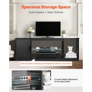 Βάση Τηλεόρασης με Γυάλινο Ράφι για Οθόνες έως 65 ιντσών 1480 x 350... Βάση Τηλεόρασης με Γυάλινο Ράφι για Οθόνες έως 65 ιντσών 1480 x 350...