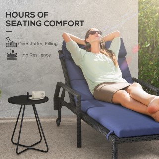 Μαξιλάρι Outsunny για ξαπλώστρες και ξαπλώστρες από ύφασμα με κορδό... Μαξιλάρι Outsunny για ξαπλώστρες και ξαπλώστρες από ύφασμα με κορδό...