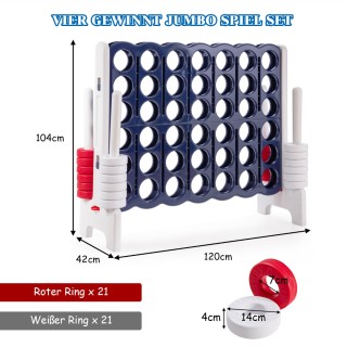 Costway Τεράστιο Επιτραπέζιο Παιχνίδι 4-Γραμμή (104 εκ.) SP37376 Costway Τεράστιο Επιτραπέζιο Παιχνίδι 4-Γραμμή (104 εκ.) SP37376