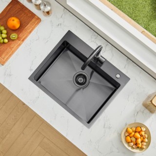 VEVOR Νεροχύτης Κουζίνας 55εκ Μαύρος Εντοιχιζόμενος QRSSCTSPDC553... VEVOR Νεροχύτης Κουζίνας 55εκ Μαύρος Εντοιχιζόμενος QRSSCTSPDC553...