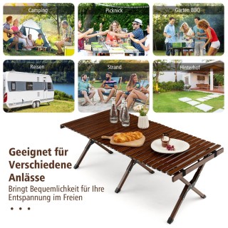 Costway Πτυσσόμενο Τραπέζι Κάμπινγκ από Μπαμπού για Εξωτερικές Δρα... Costway Πτυσσόμενο Τραπέζι Κάμπινγκ από Μπαμπού για Εξωτερικές Δρα...