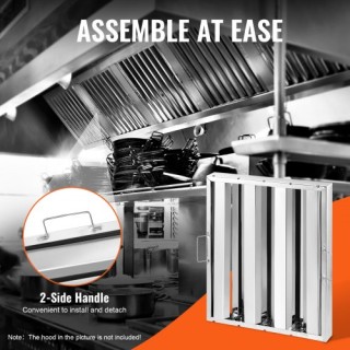 VEVOR  Φίλτρο Απορροφητήρα 15.5x19.5 ιντσών Ανοξείδωτο Ατσάλι SYYYZ...