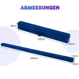 Costway Φορητός Παιδικός Δοκός Ισορροπίας 240cm με Λαβή Μεταφοράς ... Costway Φορητός Παιδικός Δοκός Ισορροπίας 240cm με Λαβή Μεταφοράς ...