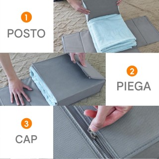 BAKAJI Σετ 3 Πτυσσόμενων Οργανωτών Ντουλάπας 33x33x10 cm Εξοικονόμη... BAKAJI Σετ 3 Πτυσσόμενων Οργανωτών Ντουλάπας 33x33x10 cm Εξοικονόμη...