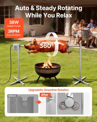 VEVOR Ηλεκτρική Σούβλα BBQ 8 Επιπέδων με Ικανότητα Φορτίου 60kg KZS... VEVOR Ηλεκτρική Σούβλα BBQ 8 Επιπέδων με Ικανότητα Φορτίου 60kg KZS...