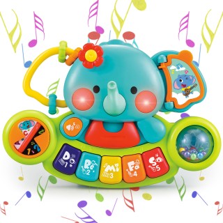 BAKAJI Μουσικό Ελεφαντάκι για Μωρά 6 Μηνών - Παιδικό Παιχνίδι Πλήκτ... BAKAJI Μουσικό Ελεφαντάκι για Μωρά 6 Μηνών - Παιδικό Παιχνίδι Πλήκτ...