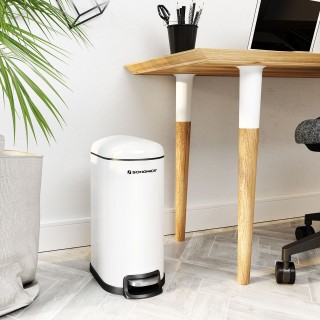 SONGMICS Κάδος Απορριμμάτων με Πεντάλ 10L – Λευκός LTB10WT SONGMICS Κάδος Απορριμμάτων με Πεντάλ 10L – Λευκός LTB10WT