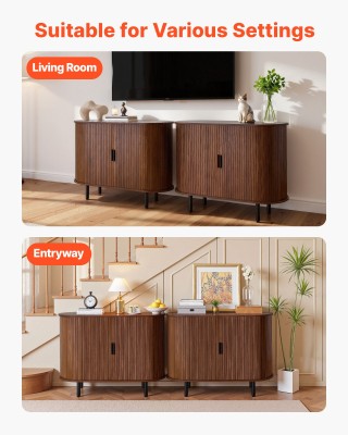 VEVOR Ντουλάπι Καφέ, Με Συρόμενες Πόρτες, 100 x 40 x 75 cm, Καρυδι... VEVOR Ντουλάπι Καφέ, Με Συρόμενες Πόρτες, 100 x 40 x 75 cm, Καρυδι...