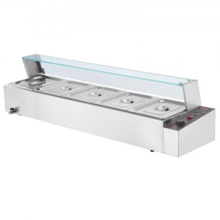 VEVOR Επαγγελματικός Ηλεκτρικός Θερμαντήρας Φαγητού 5*8Qt με Γυάλιν... VEVOR Επαγγελματικός Ηλεκτρικός Θερμαντήρας Φαγητού 5*8Qt με Γυάλιν...