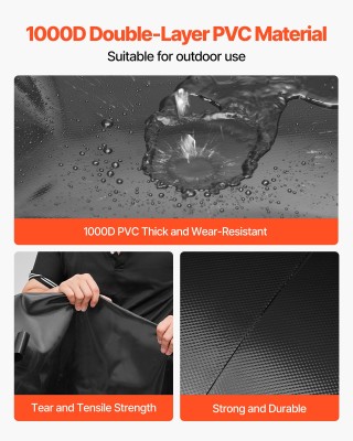 VEVOR Δοχείο Νερού 113L, Μαύρο, Πτυσσόμενο από Ανθεκτικό PVC CSDHSP...