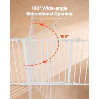 VEVOR Παιδική Πύλη 192 Ίντσες Πλάτος 28 Ίντσες Ύψος 8 Πάνελ Λευκή L... VEVOR Παιδική Πύλη 192 Ίντσες Πλάτος 28 Ίντσες Ύψος 8 Πάνελ Λευκή L...