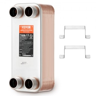 Εναλλάκτης Θερμότητας VEVOR 30 Πλακών 5x12 Ανοξείδωτος Χάλυβας 316L... Εναλλάκτης Θερμότητας VEVOR 30 Πλακών 5x12 Ανοξείδωτος Χάλυβας 316L...