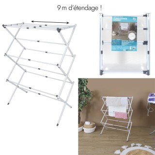 Πτυσσόμενη Απλώστρα Ρούχων Μεταλλική Ακορντεόν 9m 40 x 105 x 37 cm ... Πτυσσόμενη Απλώστρα Ρούχων Μεταλλική Ακορντεόν 9m 40 x 105 x 37 cm ...