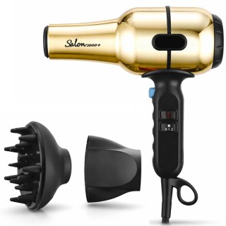 BAKAJI Επαγγελματικό Πιστολάκι Μαλλιών 2000W με Διαχύτη & Στόμιο γι...