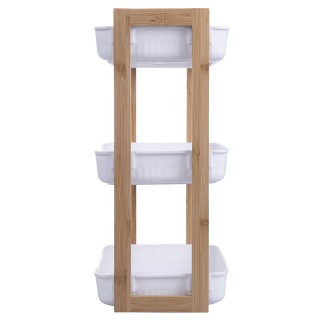 Galileo Ράφι 3 επιπέδων από μπαμπού και πλαστικό PP 35x205x45 εκ. 5...