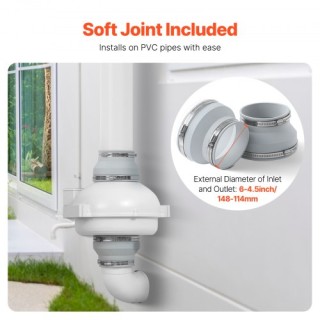 VEVOR Αθόρυβος Ανεμιστήρας Ραδονίου 380CFM 4-4.5 Αδιάβροχος DFSDJ... VEVOR Αθόρυβος Ανεμιστήρας Ραδονίου 380CFM 4-4.5 Αδιάβροχος DFSDJ...