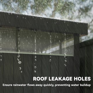 Outsunny Κήπος Αποθήκη με Ακρυλικό Φεγγίτη και Οπές Αποστράγγισης, ... Outsunny Κήπος Αποθήκη με Ακρυλικό Φεγγίτη και Οπές Αποστράγγισης, ...