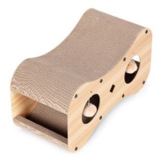 Petsi Ονυχοδρόμιο για γάτες, σπιτάκι/κρεβάτι από χαρτόνι με κρεμαστ...