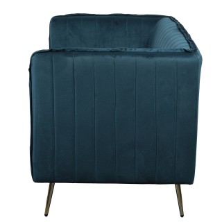 Galileo Διθέσιος vintage καναπές ottanio 126x75x82 cm από ξύλο με π...