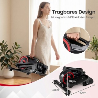 Costway Ελλειπτικό Μηχάνημα Γυμναστικής με Ρυθμιζόμενη Μαγνητική Αν...