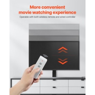 VEVOR Βάση Στήριξης Τηλεόρασης με Μοτέρ και Τηλεχειριστήριο 132 lbs... VEVOR Βάση Στήριξης Τηλεόρασης με Μοτέρ και Τηλεχειριστήριο 132 lbs...