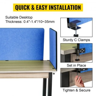 Διαχωριστικό Γραφείου VEVOR 60 - Ακουστικό Πάνελ Ιδιωτικότητας, Μπλ... Διαχωριστικό Γραφείου VEVOR 60 - Ακουστικό Πάνελ Ιδιωτικότητας, Μπλ...