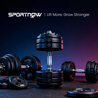 SPORTNOW Σετ Ρυθμιζόμενων Αλτήρων με Αντιολισθητική Λαβή 2-10 kg με...