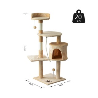 Δέντρο Γάτας - Ονυχοδρόμιο 40 x 40 x 114 cm PawHut D30-167